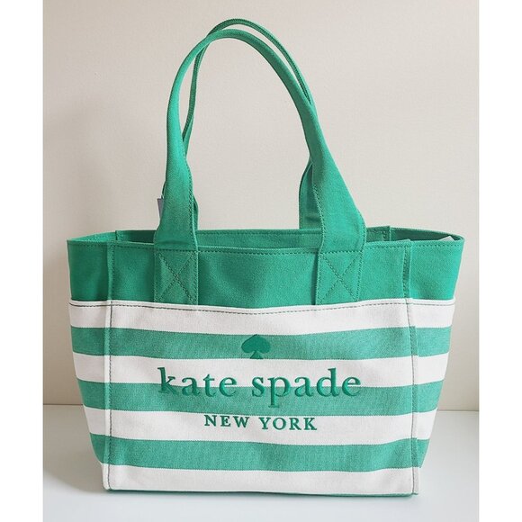kate spade Handbags - Kate Spade Jett Canvas LARGE Tote in Green Bean Multi #KB695 NWT
